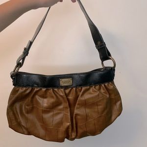 Vintage Y2K ‘Simply Vera’ Vera Wang Brown Pillowy Bag Faux Tortoise Print